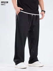 High Waist Plain Wide Leg Pants