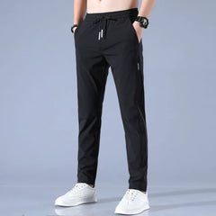High Waist Plain Tapered Pants