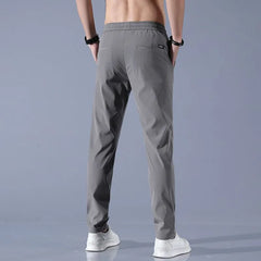 High Waist Plain Tapered Pants