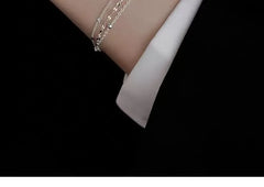 925 Sterling Silver Layered Bracelet