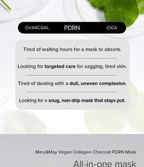 Vegan Collagen Charcoal PDRN Mask