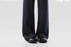 Mid Rise Plain Wide Leg Pants