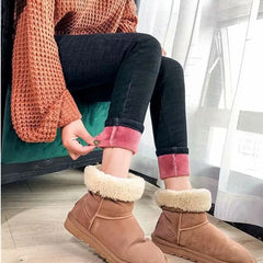 High Waist Fleece Lined Slim Fit Jeans