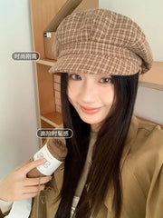 Plaid Newsboy Cap