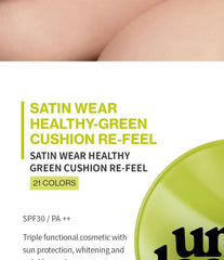 Satin Wear Healthy-Green Cushion - 21 Colors