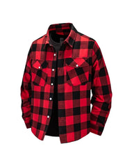 Long-Sleeve Plaid Button-Up Shirt