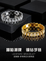 Rhinestone Watch Strap Bracelet
