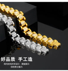 Rhinestone Watch Strap Bracelet