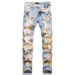 High Waist Washed Slim Fit Jeans