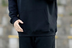 Plus Size Drawstring Plain Hoodie