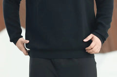 Plus Size Crew Neck Plain Sweatshirt
