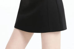 High Waist Plain Skort