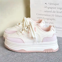 Two-Tone Platform Sneakers