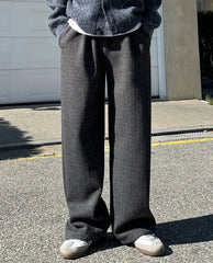 Plain Wide-Leg Pants