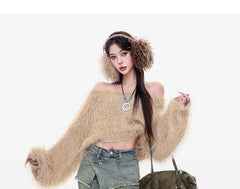 Mid Waist Washed Frayed Skirt Overlay Bell Bottom Jeans