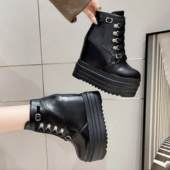 Hidden Wedge Platform Short Boots