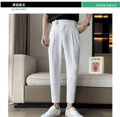 Tapered Cropped Dress Pants