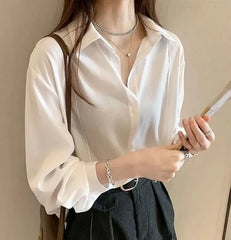 Long-Sleeve Plain Shirt