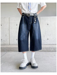 Mid Waist Barrel Leg Jorts