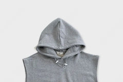 Plain Pocket Hooded Tank Top