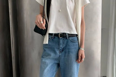 Low Rise Washed Loose-Fit Jeans