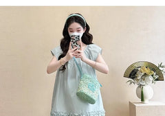 Maternity Short-Sleeve Plain Blouse / Shorts / Set