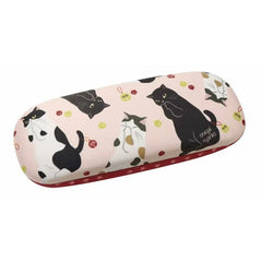 Cat Print Eyeglasses Case with Cleaning Cloth
