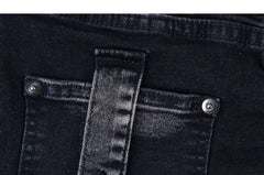 Low Waist Denim Hot Pants