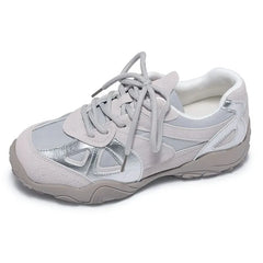 Mesh Panel Rubber Sole Sneakers