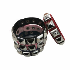 Studded Faux Leather Bracelet