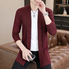 Plain Open Front Cardigan