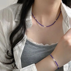 925 Sterling Silver Faux Gemstone Choker / Bracelet