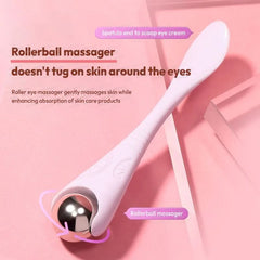 Plastic Stainless Steel Roller Eye Massager with Spatula
