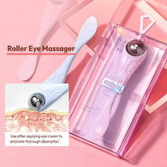Plastic Stainless Steel Roller Eye Massager with Spatula