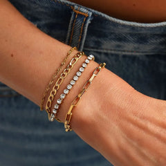 Chained Metallic Bracelet
