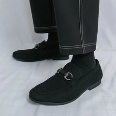 Horsebit Faux Suede Loafers