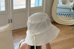Plain Lace-Up Bucket Hat