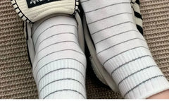 Set of 3: Striped Crew Socks
