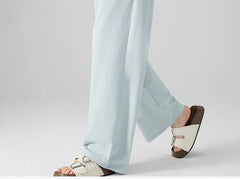 Maternity High Waist Plain Wide Leg Pants