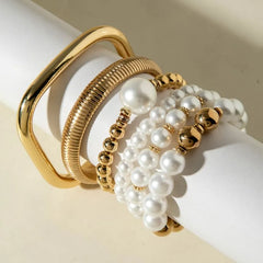 Set: Beaded Bracelet + Bangle