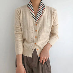 Striped Silk Square Scarf