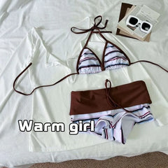Striped Bikini Set