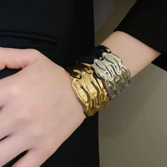 Textured Thick Bangle