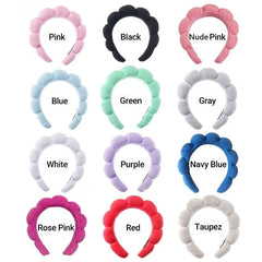 Set of 3: Plain Face Wash Headband + Wristband