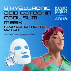 Bundle: Kpop Demon Hunters 8 Hyaluronic Acid Catechin Cool Slim Mask Set