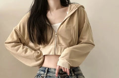 Mid Rise Washed Denim Hot Pants