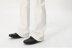 Mid Rise Plain Boot Cut Jeans