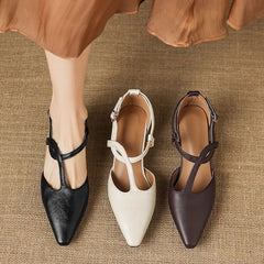 Pointy High Heel Twisted Strap Sandals