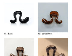 Wavy Acrylic Hair Claw Clip