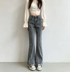 High Waist Flared Jeans